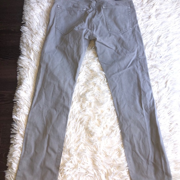 Vintage Gap 1969 Jeans Mens 33x32 Slim Fit Dolphin Grey Ribbed  100% Cotton - Picture 5 of 10